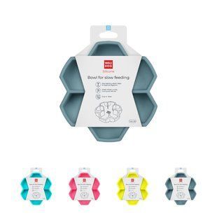 Миска для повільного харчування WAUDOG Silicone, 450 мл, сірий 235311 фото