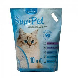 Наповнювач Sani Pet для котячого туалету силікагелевий 10 л PR243420 фото