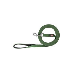 Повідець Trixie Tracking leash для собак бавовняний M 5 м 20 мм оливковий 199033 фото