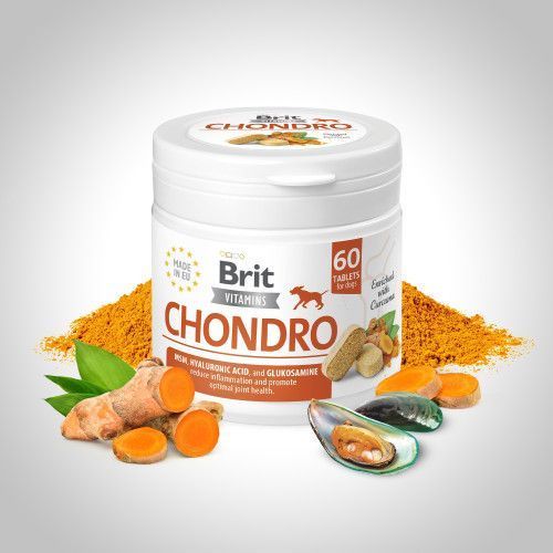 Витамины Brit Vitamins Chondro для собак для суставов 60 таблеток 112288 фото