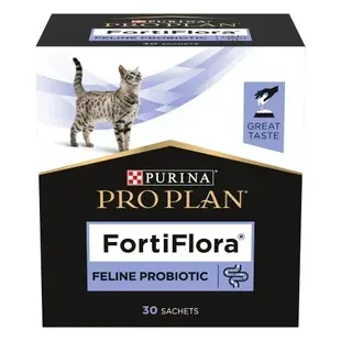 Пробіотик PRO PLAN FortiFlora для дорослих котів та кошенят для підтримання нормальної міклофлори шлунково-кишкового тракту, 30х1 г