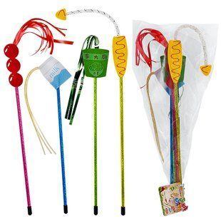 Cattyman Cat Wand Toy КЕТТІМЕН ДРАЖНИЛКА іграшка для котів, набір 4шт. Z3996 фото