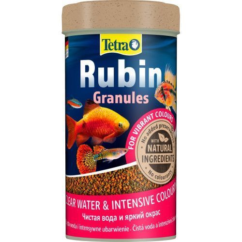 Корм Tetra Rubin Granules для акваріумних рибок для яскравості забарвлення гранули 100 г/ 250 мл 139800 фото
