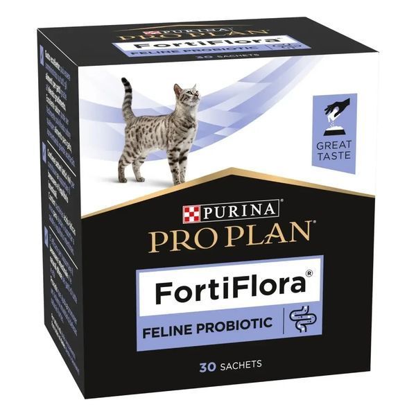 Пробиотик PRO PLAN FortiFlora для взрослых кошек и котят для поддержания нормальной миклофлоры желудочно-кишечного тракта, 30х1 г 8445290040794 фото