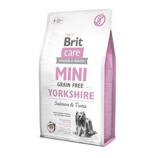 Корм сухий Brit Care Grain Free Mini Yorkshire для йоркширських тер_єрів з лососем та тунцем 2 кг 170779 фото