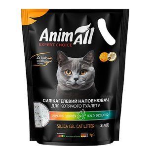 Силикагелевый наполнитель AnimAll с индикатором здоровья PH мочи, 3 л (1,2 кг) 184647 фото