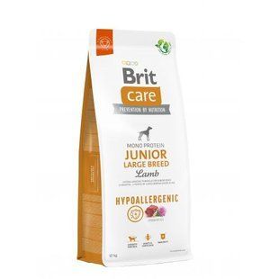 Корм сухой Brit Care Dog Hypoallergenic Junior Large Breed для молодых собак крупных гипоаллергенных пород с ягненком 12 кг 172219 фото