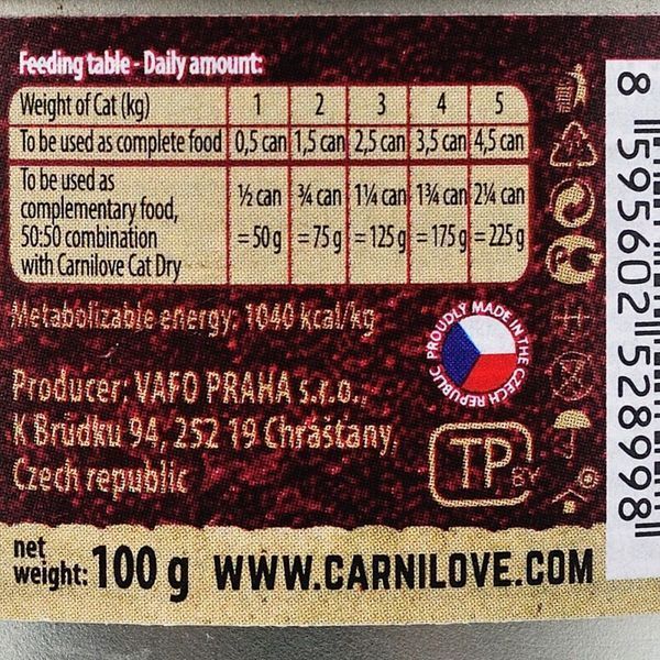 Корм влажный Carnilove Cat k консервы для взрослых кошек с индейкой и лососем 100 г 100561***** фото