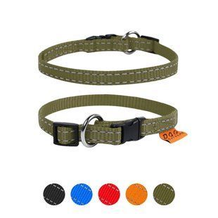 Нашийник Dog Extreme з нейлону регульований (ширина 10мм, довжина 20-30см) хакі 428431 фото