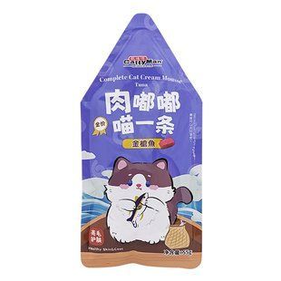 Cattyman Cream Mousse Tuna КЕТТІМЕН ТУНЕЦЬ мус повнораціонний беззерновий вологий корм для котів і кошенят, пауч 55г Z1746 фото