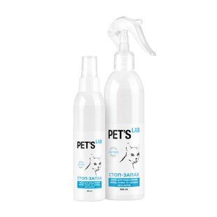 Засіб для усунення плям і запаху сечі котів "СТОП-ЗАПАХ", PET'S LAB, 150мл 9750 фото