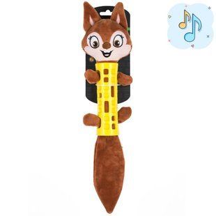 AnimАll GrizZzly АнимАлл Мягкая игрушка для собак Гризли Белка, 44х12х4 см 183389 фото
