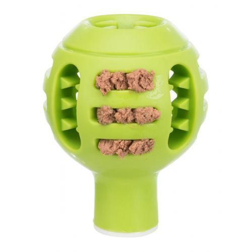 Игрушка Trixie Lick n Snack для собак Мяч для лакомства резина 8х12х13 см 34953 фото
