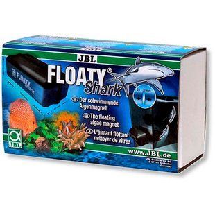 Плаваючий магнітний скребок JBL Floaty Shark для чищення товстих акваріумного скла 20-30мм 18598 фото