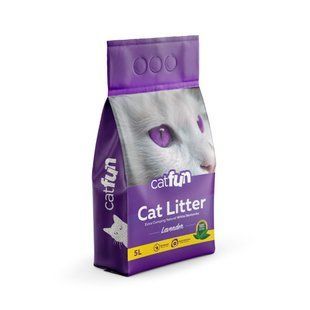 Наповнювач Catfun для котячих туалетів бентонітовий з ароматом лаванди 5 л 23.5KDK.00141 фото
