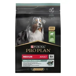 Сухий корм PRO PLAN Medium Adult 1+ Sensitive Digestion для дорослих собак середніх порід, з чутливим травленням, з ягням, 3 кг