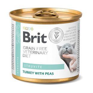 Вологий корм Brit Grain Free Veterinary Diets Struvite для котів при лікуванні та для профілактики сечокам яної хвороби з ін 100713/9863 фото