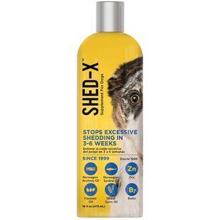 SynergyLabs Shed-X Dog СИНЕРДЖИ ЛАБС ШЕД-ИКС ДОГ добавка для шерсти собак против линьки 00516 фото