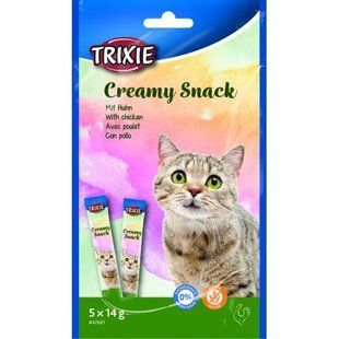 Лакомство Trixie Creamy Snacks для кошек с курицей 5 шт х 14 г 42681 фото