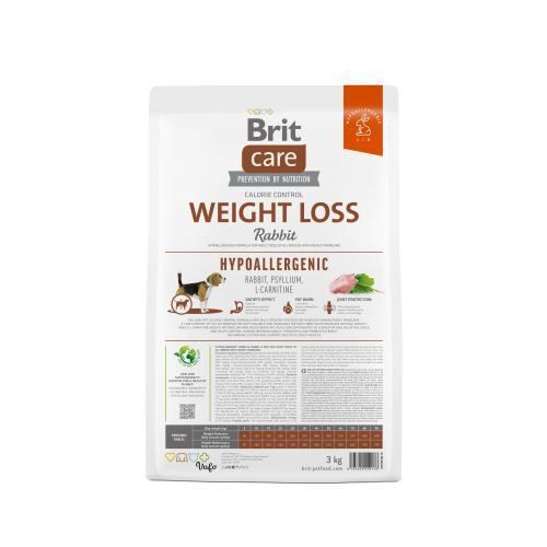 Корм сухой Brit Care Dog Hypoallergenic Weight Loss для собак с лишним весом гипоаллергенный с кроликом 3 кг 172224 фото