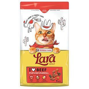 Lara Adult with Beef Flavour ЛАРА ГОВЯДИНА сухой премиум корм для котов 441162 фото