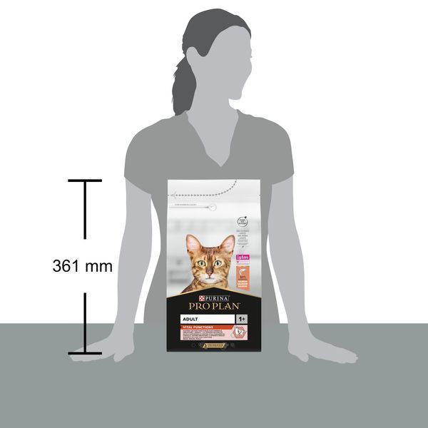 Сухой корм PRO PLAN Adult 1+ Vital Functions для взрослых кошек, с лососем, 1.5 кг 7613036508193 фото