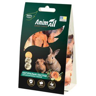 Натуральні ласощі для гризунів AnimAll АнімАлл сушений овочевий мікс з цукіні, 50г 183400 фото