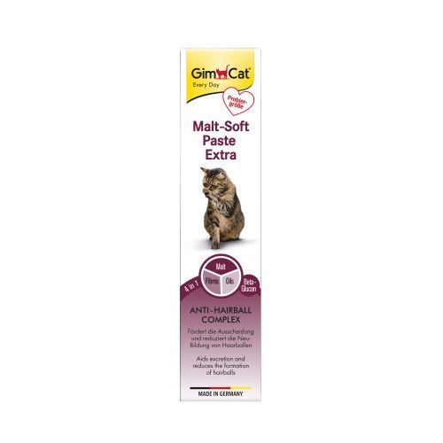 Набір паст GimCat KOMBI-PACK Multi-Vitamin + Malt-Soft Extra для котів для імунітету та виведення грудок шерсті 2х20г G-490045 фото