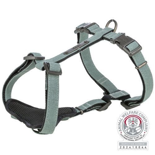 Шлей Trixie CityStyle H-harness для собак хлопок L&ndash;XL 75&ndash;120 см 25 мм светло-зеленый 1969916 фото