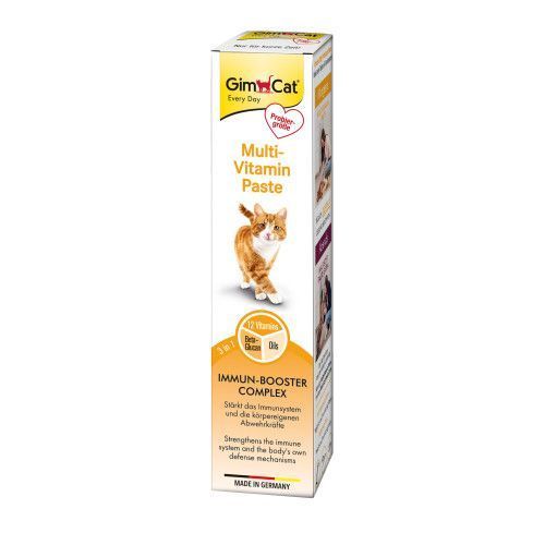 Набір паст GimCat KOMBI-PACK Multi-Vitamin + Malt-Soft Extra для котів для імунітету та виведення грудок шерсті 2х20г G-490045 фото
