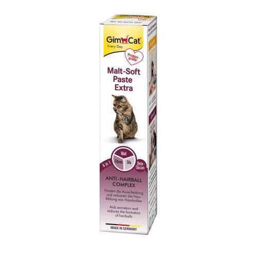 Набір паст GimCat KOMBI-PACK Multi-Vitamin + Malt-Soft Extra для котів для імунітету та виведення грудок шерсті 2х20г G-490045 фото