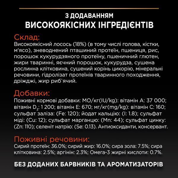 Сухой корм PRO PLAN Adult 1+ Vital Functions для взрослых кошек, с лососем, 10 кг 7613036508315 фото