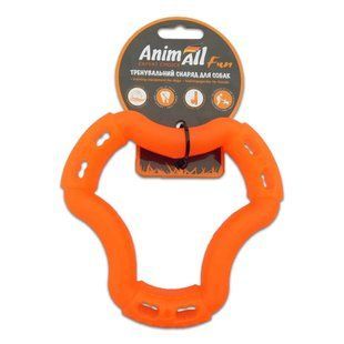 Игрушка AnimAll Fun кольцо 6 сторон для собак, оранжевое, 15 см 111356 фото