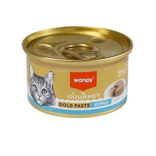 Wanpy Gourmet Gold Paste Chicken ВАНПИ КУРИЦА консервы для котов паштет, банка 85г TNC-24 фото