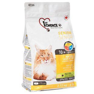 1st Choice Senior Mature Less Aktiv ФЕСТ ЧОЙС СЕНЬЙОР сухий суперпреміум корм для літніх або малоактивних котів ФЧКСН2_72 фото