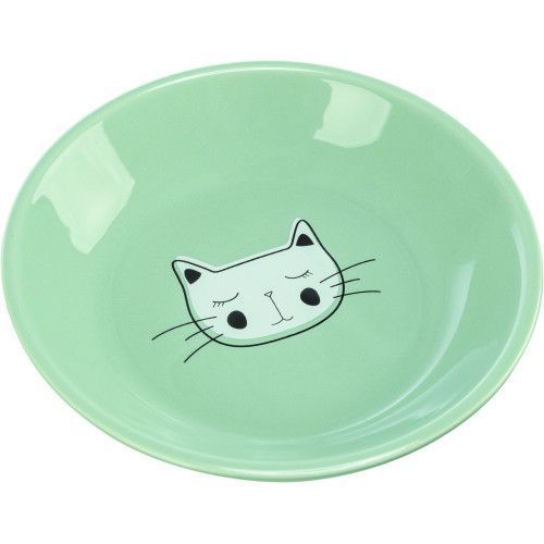 Миска Trixie для кошек плоская керамическая 0,2 л диаметр 14 см 24473 фото