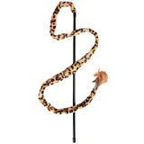 Flamingo Leopard Fishing Rod ФЛАМІНГО ЛЕОПАРД вудка дражнила іграшка для котів 504176 фото