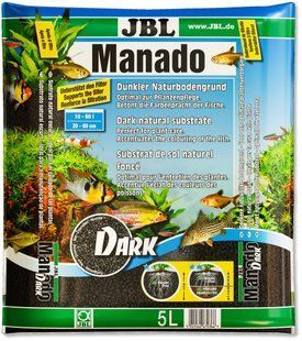 Тёмный натуральный субстрат JBL Manado Dark для аквариумов, 5 л 66526 фото