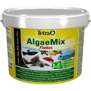 Корм Tetra Algae Mix для всех видов травоядных декоративных рыб, 10 л (хлопья) 284746 фото
