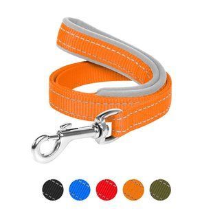 Повідець Dog Extreme з нейлону з прогумованою ручкою (ширина 14 мм, довжина 122 см) помаранчевий 43564 фото