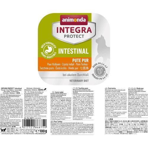 Корм ветеринарний вологий Integra Protect Intestinal Pure Turkey для котів при захворюванні кишково шлункового тракту моно і 86875IPR фото