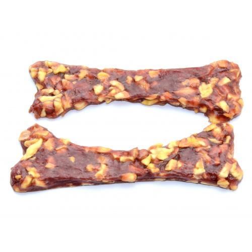 Ласощі Yalute для собак Bone Shape of Duck and Apple качка і яблуко 100 г DU-44 фото