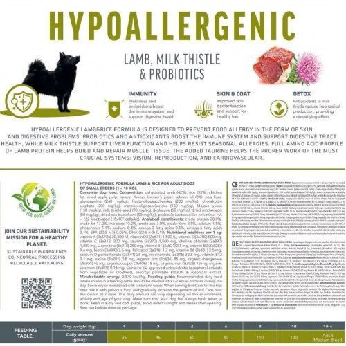 Корм сухой Brit Care Dog Hypoallergenic Adult Small Breed для взрослых собак малых пород от 1 до 10 кг гипоаллергенный из ягн 172649 фото