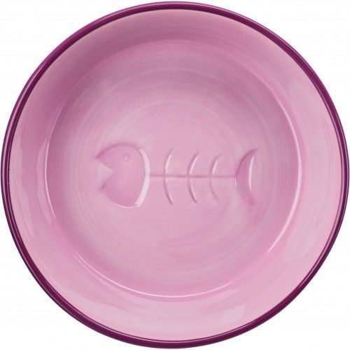 Миска Trixie для котів з рибкою керамічна 200 мл d-13 см 24492 фото