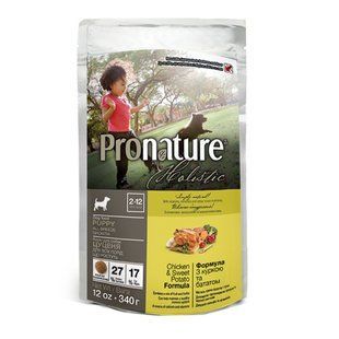 Pronature Holistic Puppy Chicken&Sweet Potato ПРОНАТЮР ХОЛИСТИК КУРИЦА С БАТАТОМ сухой холистик корм для щенков ПРХСЩ340 фото