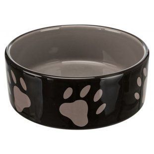Миска Trixie для котів з лапками коричнева керамічна 20 см 1,4 л 24533 фото
