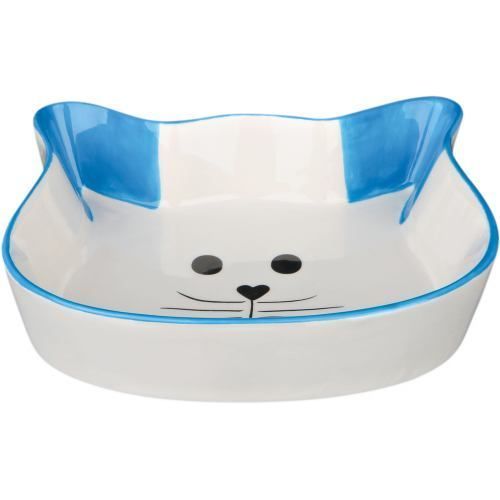 Миска Trixie для кошек в форме кошачьей мордочки керамическая 250 мл/12 см 24494 фото