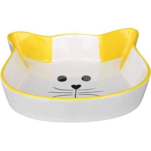 Миска Trixie для кошек в форме кошачьей мордочки керамическая 250 мл/12 см 24494 фото
