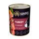 Корм вологий Savory Dog Gourmand Turkey паштет для дорослих собак усіх порід з індичкою 400 г 30518 фото 1