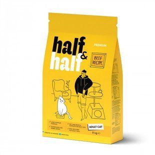 Корм сухой HalfHalf для взрослых кошек с говядиной 8 кг 20857 фото